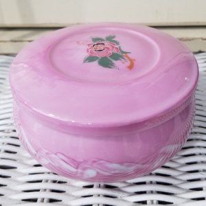 K G Super White Royal Gold Porcelain Trinket Dish